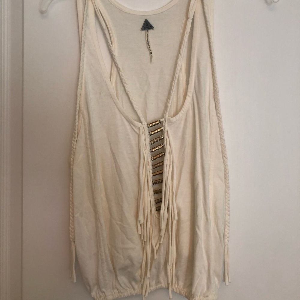 Free people white tank top